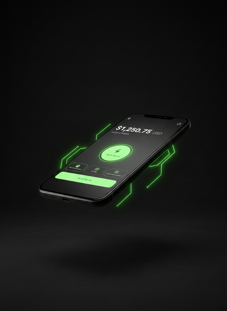 Smartphone exibindo o aplicativo FX Recharge com tela de localização de estações de carregamento.
